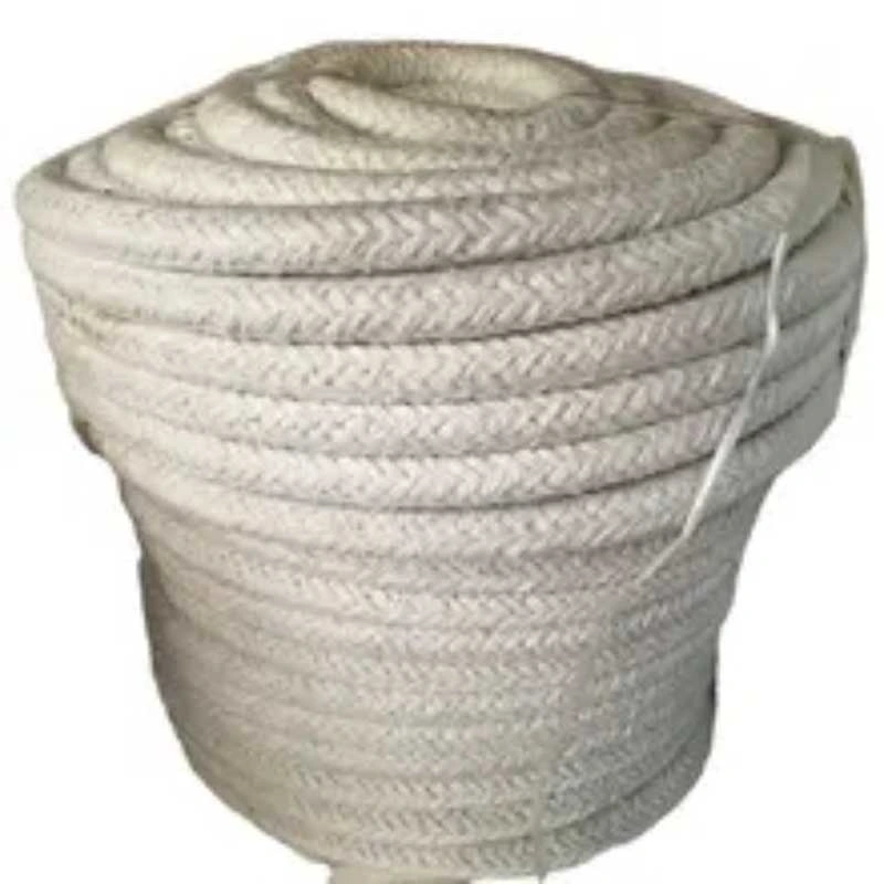 Ceramic Fiber Fabric Insulation Material Square or Round Rope High Tensile Strength Insulating Ceramic Fiber Rope