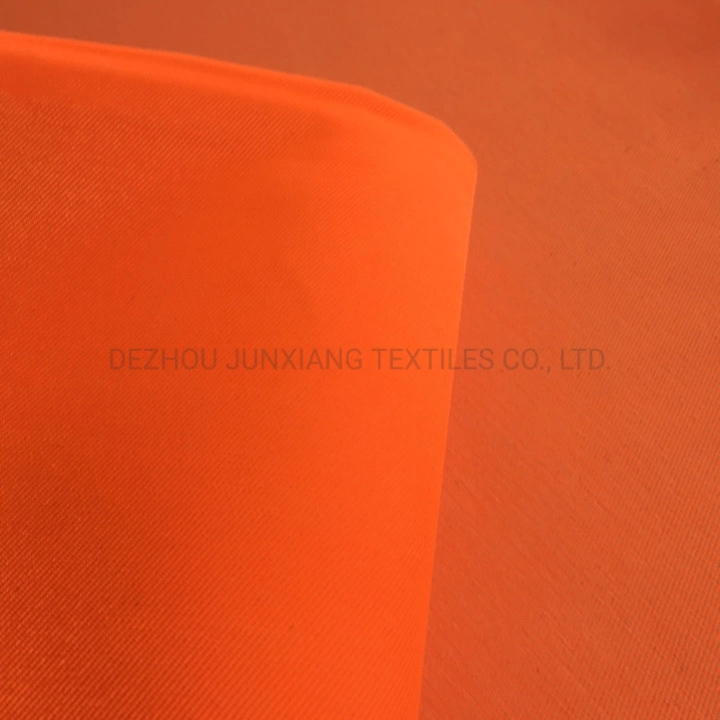 Factory Wholesale Fluorescence Twill Tc Fabric for Workwear 250GSM in Hv Orange Color