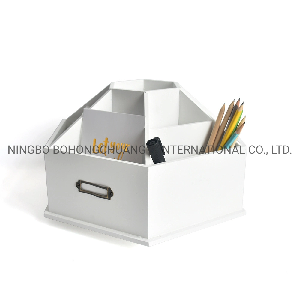 تصميم جديد من الخشب منظّم القرطاسية Office Desktop Stationery Holder