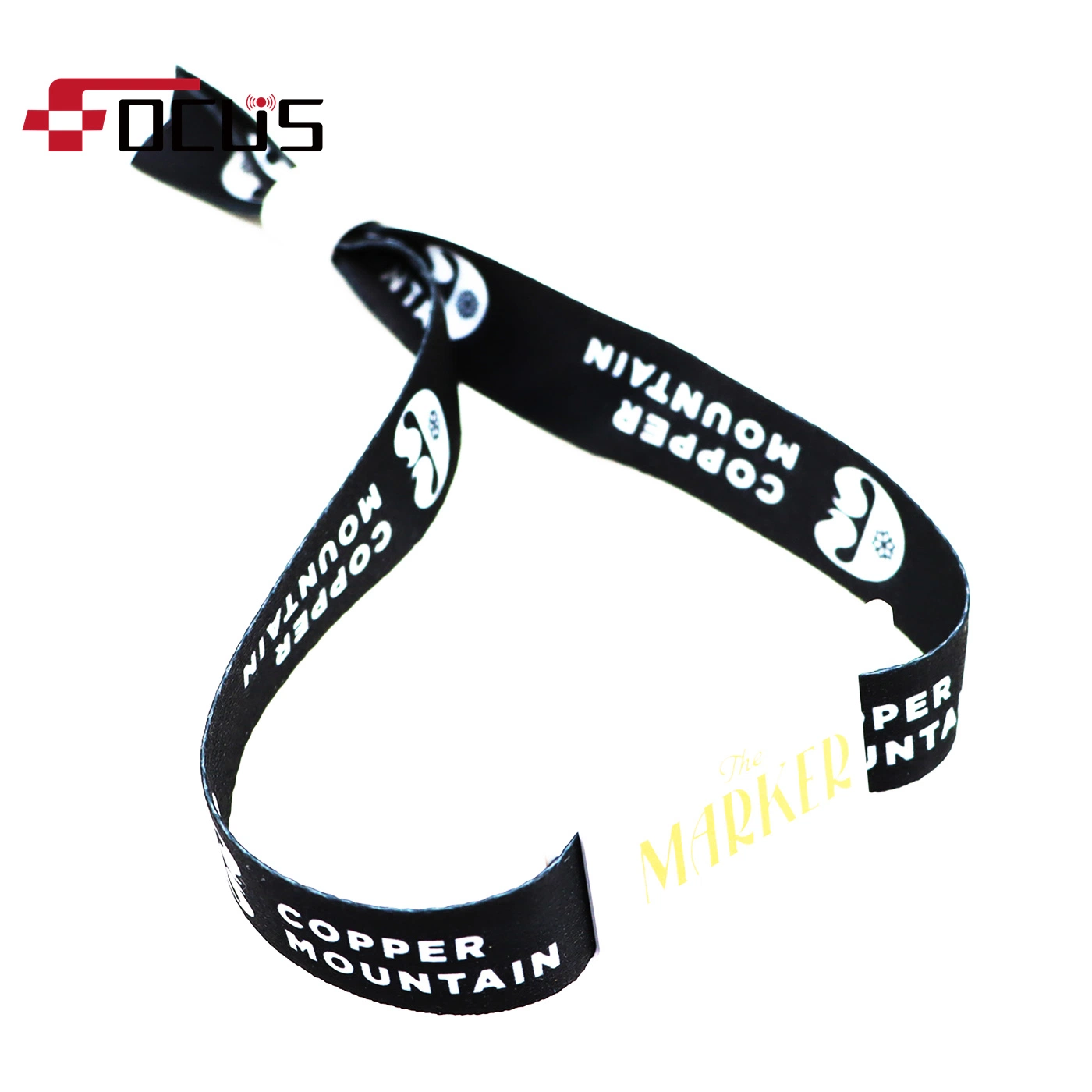 Disposable Waterproof Customized Unique Qr Code NFC RFID Woven Wristband/Fabric Bracelet