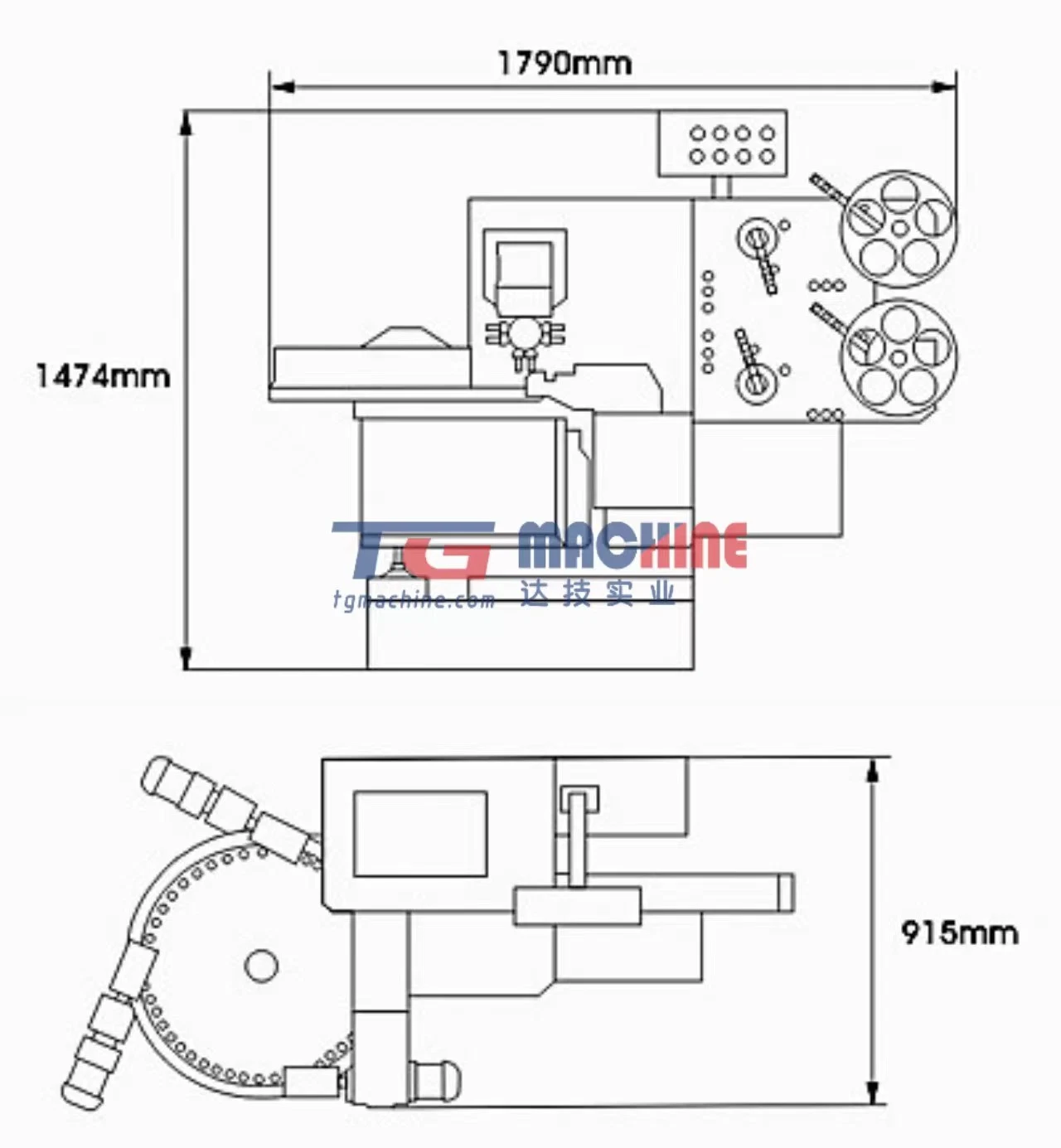 TG Automatische Double Twist Candy Verpackung und Verpackungsmaschine