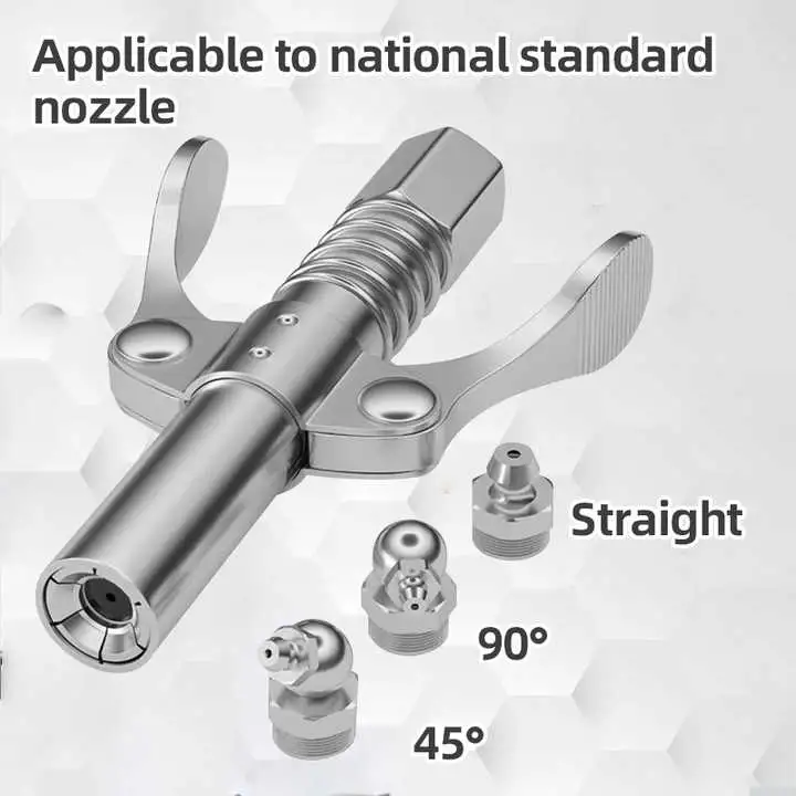 Hochdruck 12000 Psi Doppelgriff Schnellverschluss, Robuste Ausführung Schmiermittel Für Schmierstoffspritze Zubehör Für Die Reparatur Von Schmierspitzen