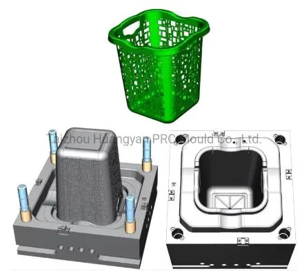 Plastic Waste Bin for Household Use and Office Waste Paper Basket Injection Mould Manufacturer