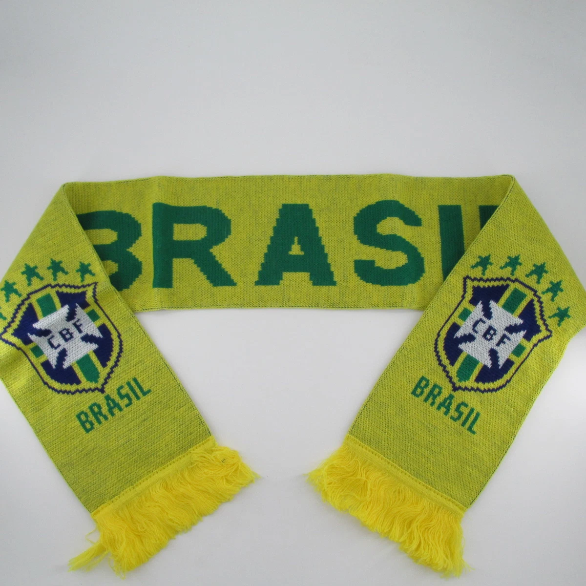 100% Acrylic Knitted Jacquard Football Fans Soccer Scarf with Football Team Logo and Design