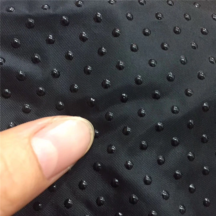 Twill Gabardine Dots Coated Antiskid Non-Slip Anti Slip Fabric for Slipper Mattress