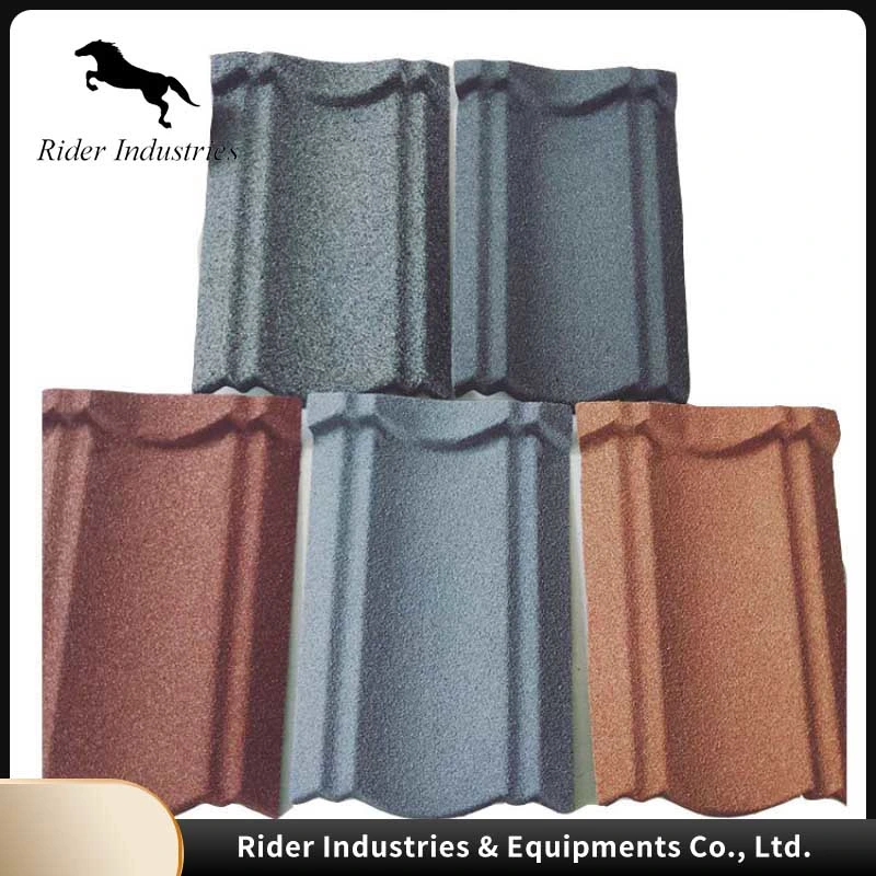 New Trend High quality/High cost performance  Ceramic Clay Promotion Metallic Roofing Sheet Arc Ridge 0.3mm, 0.35mm, 0.4mm, 0.45mm Roof Tile