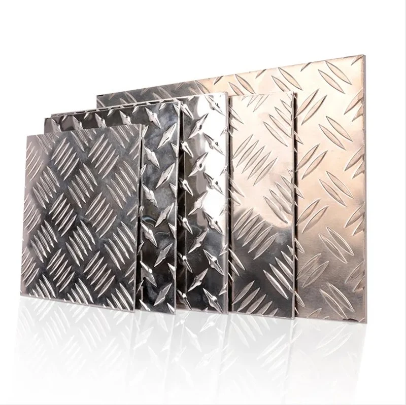 5005 5052 5754 H32 Anti-Slip Plastic Aluminum Checkered Sheets/Plates 2.5mm Thickness 1225*2550mm for Construction