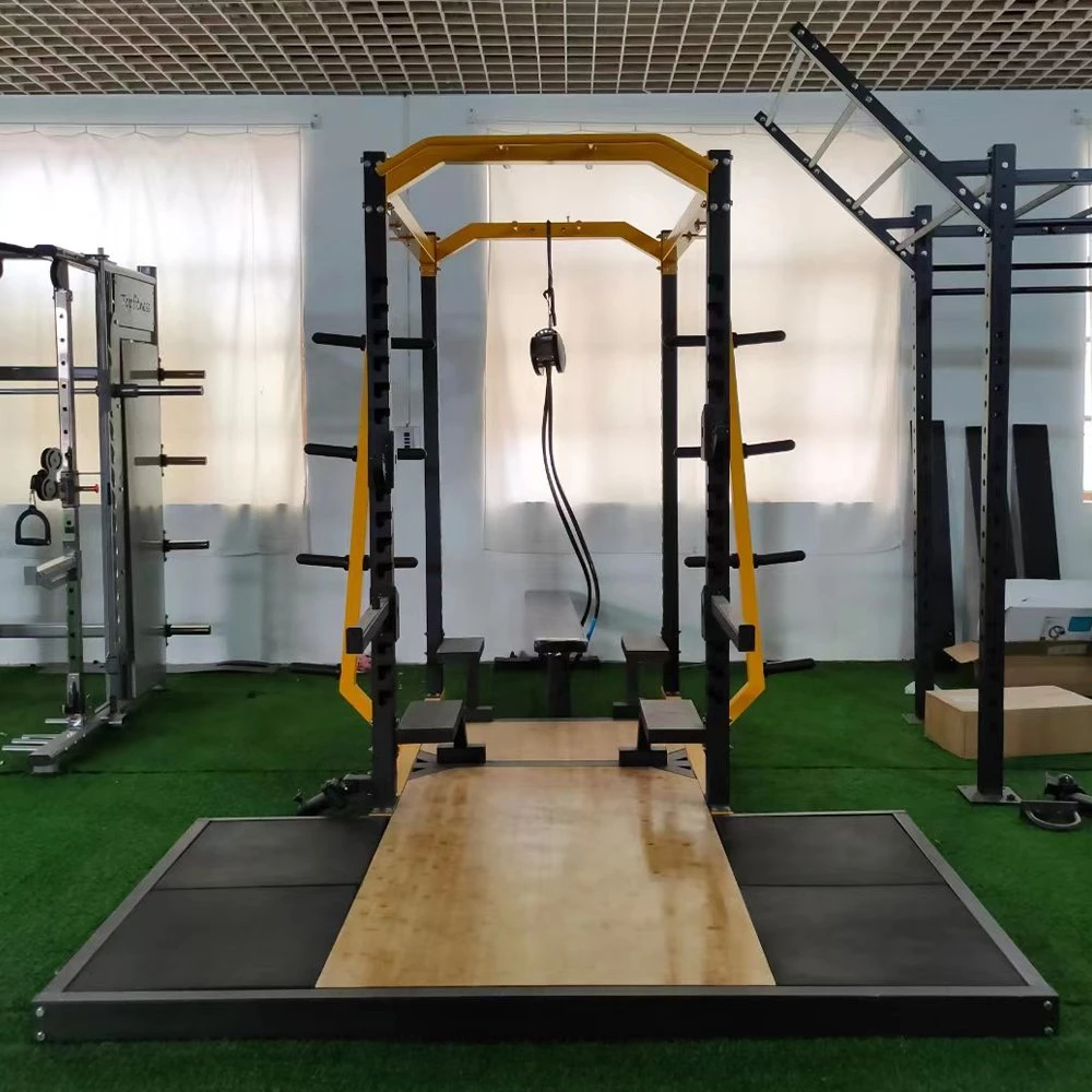 Máquina de gimnasio comercial alimentación sentadilla multifunción Rack formación tirón duro Equipo de Gimnasia