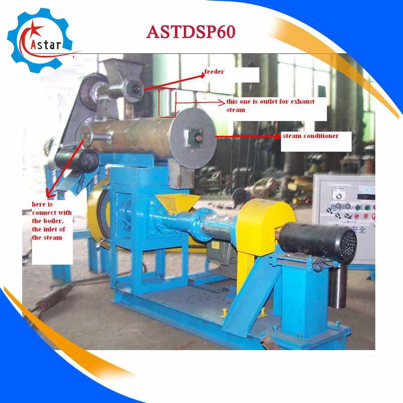 180-200kg/H Steamer Type (Wet Type) Pet Pellet Machine