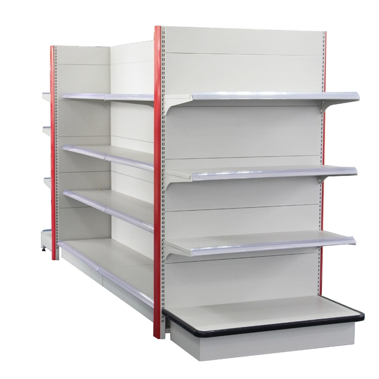 Customized Design Metal Snack Corner Supermarket Display Storage Shelves Racks