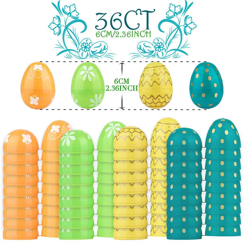 Colorful Toy Egg Modern Style Easter Egg Ornaments Set Easter Decor Crafts