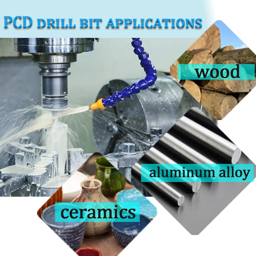 CNC-externe interne Bohrer Schneidwerkzeug Hartmetall gekippt Bohrer mit Drehspitze aus PCD