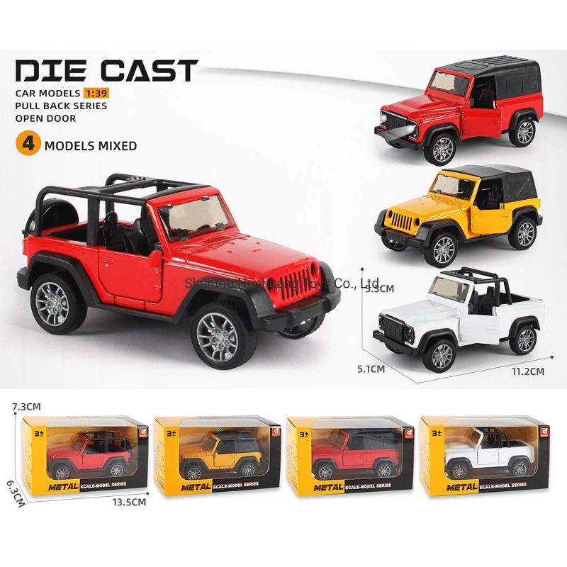 1: 39 Scale Die Cast Model Car Pull Back Car for Exhibition