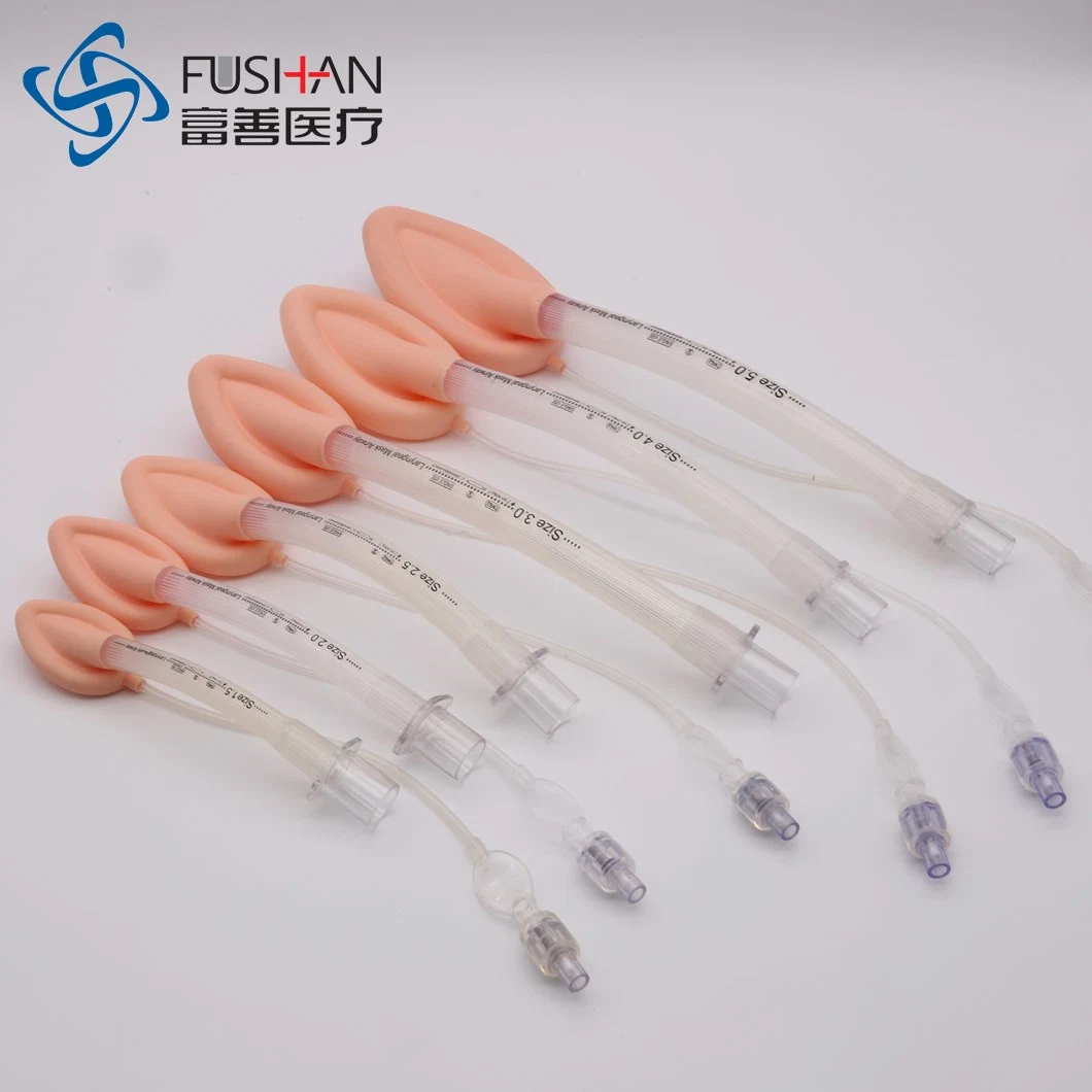 China Fushan Medical Produit à succès chaud Masque laryngé en silicone jetable LMA Anesthésie avec CE ISO FDA.