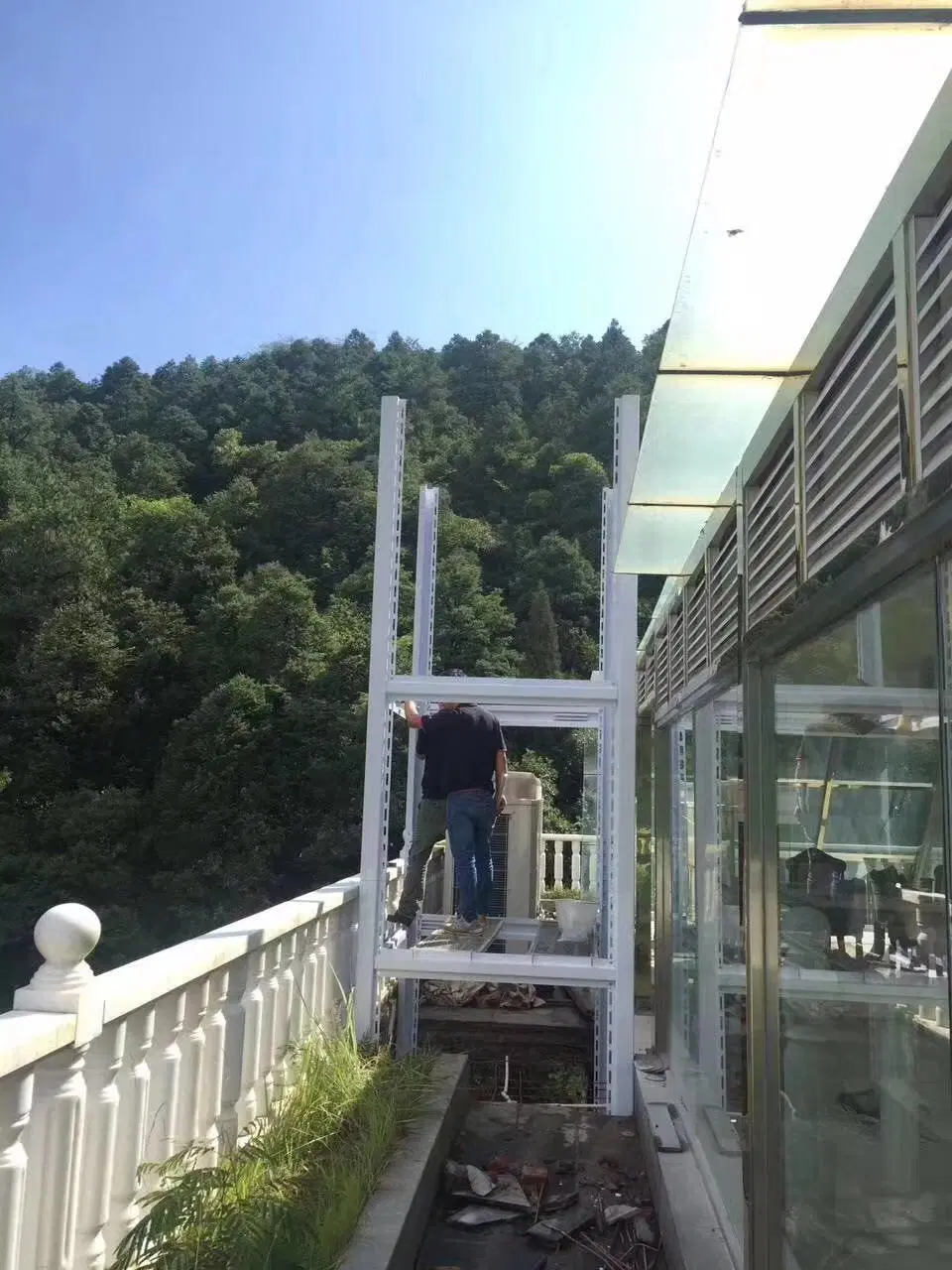 Visite panoramique de l'usine fabricant ascenseur Accueil Villa passager de levage avec un bon prix