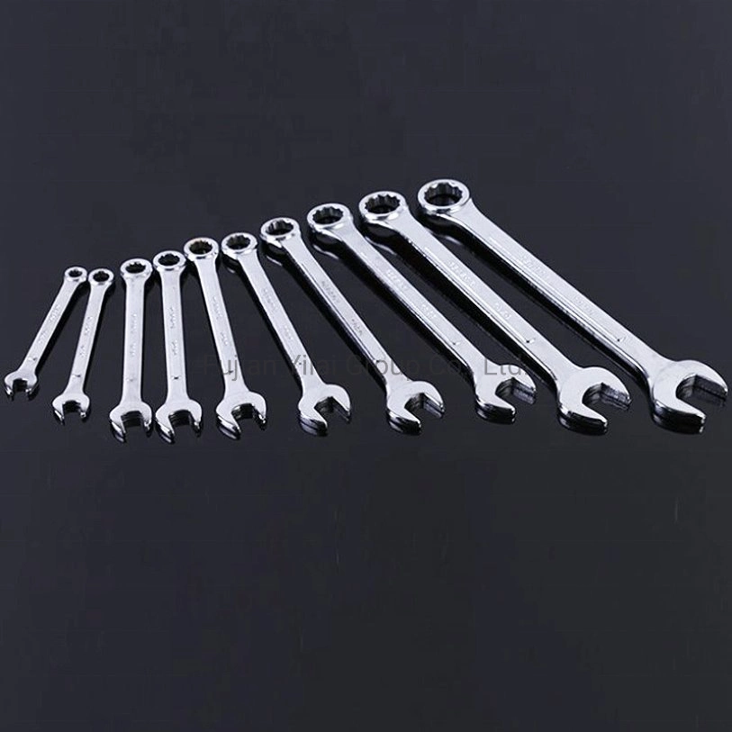 Wholesale/Supplier Mirror Finished Dual Hand Tools Gears Panner Wrench Ratcheting Wrench Combination Wrench Set