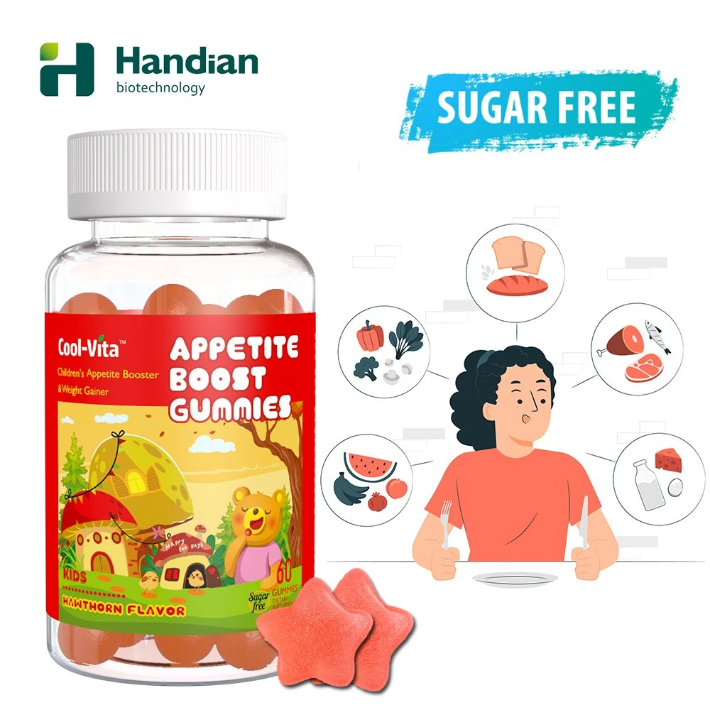 Vitamins Herbal Extracts Sugar Free Children Appetite Boost Gummies for Hunger Support, Digestive Health