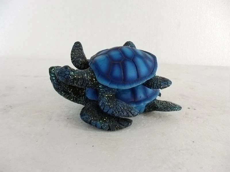 Blue Sea Turtle Christmas Ornaments Ocean Lovers Gifts Handmade Crafts