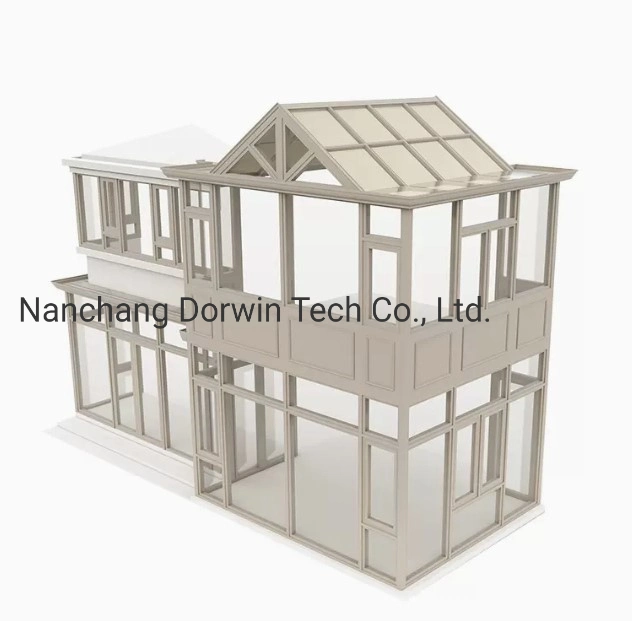 Wind Resistant Scale 15 Typhone 30 Years Projected Lifetime Double Floor Garden Living Villa Sunroom Glass Building