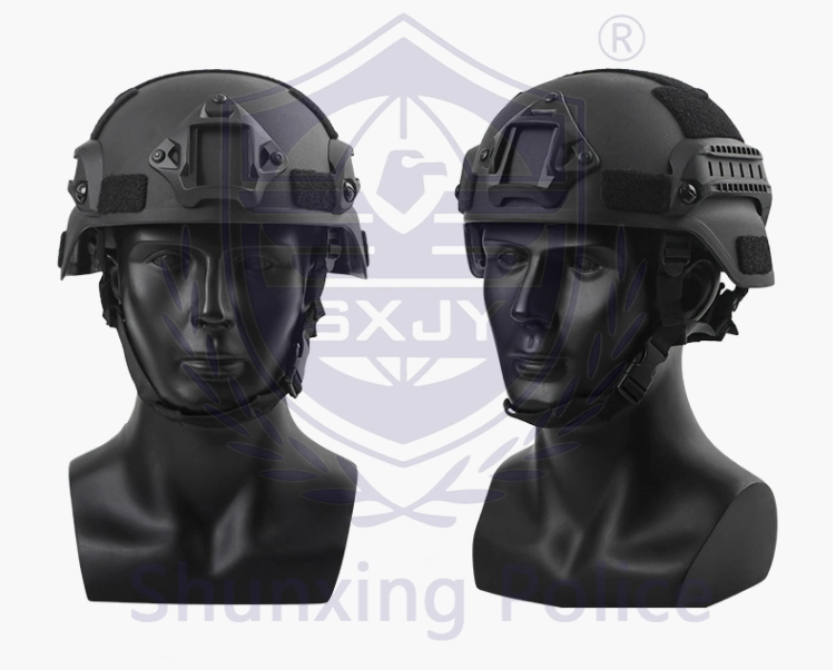 Casque tactique balistique anti-émeute militaire et policier Nij Iiia. 44/9mm en PE/Aramide