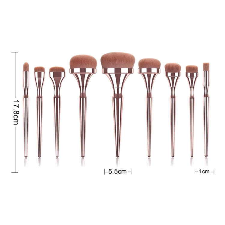 Yep Beauty Custom Private Label Makeup Brush Set 9PCS Powder Eye Shadow Brushes Makeup