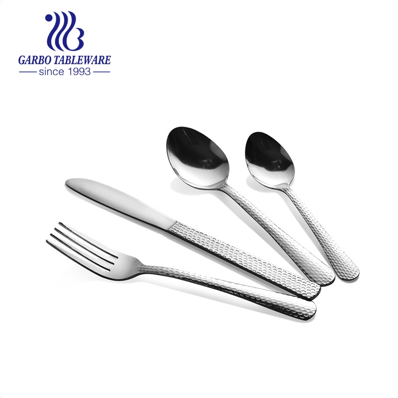 Stock Servicing Spoon Sets Salad Fork Portable Travel Silver Knife Disposable Box Luxury Stainless Steel Cutlery Set