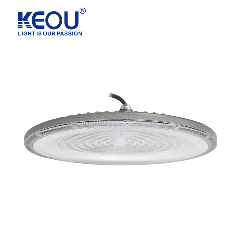 Luz LED Keou à prova de explosão IP65, à prova de água, de 300 W, tampa de plástico IP65 UFO LED High Bay Lights