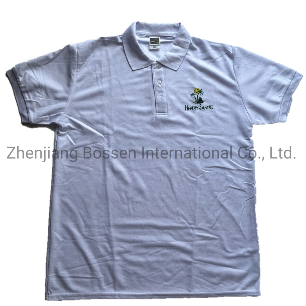 Polo em poliéster estampado com logótipo personalizado da China Factory OEM algodão Polo Clube de fãs polos da campanha eleitoral uniforme