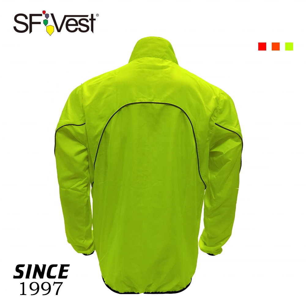 New Products Safety Sports Jacket Windproof Sports Night Run Safety Clothing Mountain Road Bike Hi Vis Reflective Sports