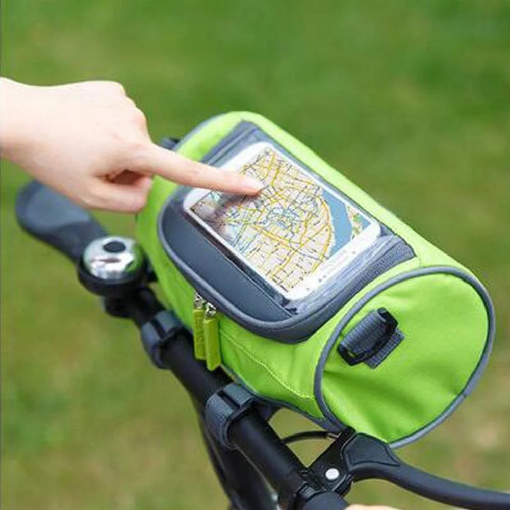 Bike Bag Multifunctional Waterproof Outdoor Bicycle Handlebar Bag Mountain Bike Press Screen Mobile Phone Head Bag Outdoor Wyz20578