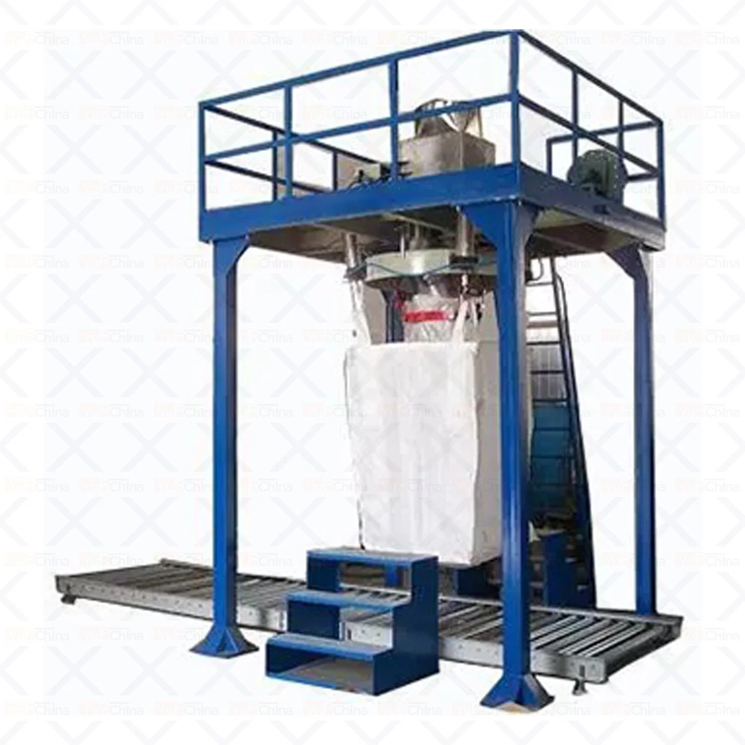 1000kg Ton Bag máquina de embalagem a granel de Enchimento do Airbag do Sistema de enchimento de Big Bags