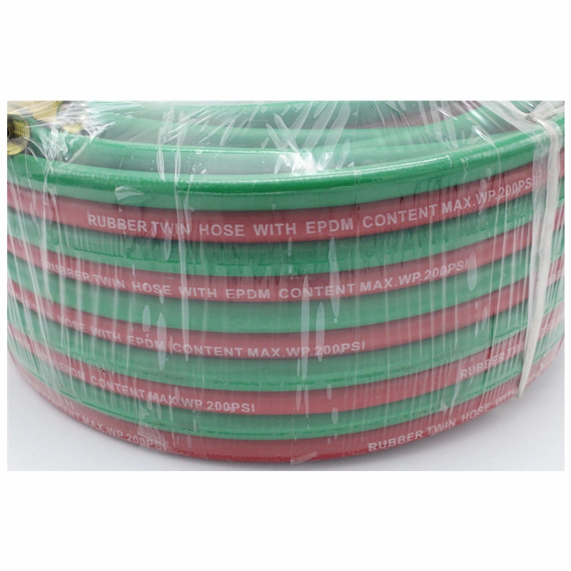 ISO3821 Certified 1/4''x 50m Roll Twin Welding Hose 300 Psi