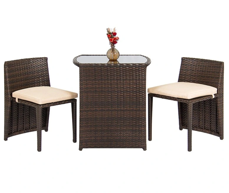 Einzigartiges Design Moderne Wasserdichte Outdoor Gartenmöbel Rattan Couchtisch Gartensets