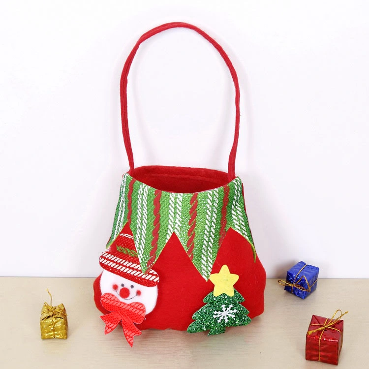 Festival Regalos Artesanía decoraciones de Navidad Candy Bag a medida niños llevar Bolsa