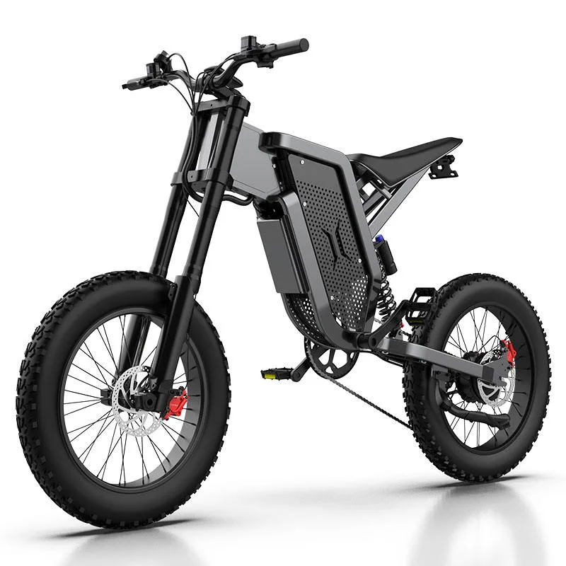 500 Watt Electric Bicycle 7 Speed 20" *4 Tire Mountain Ebike Front Shock Absorber E-Bike