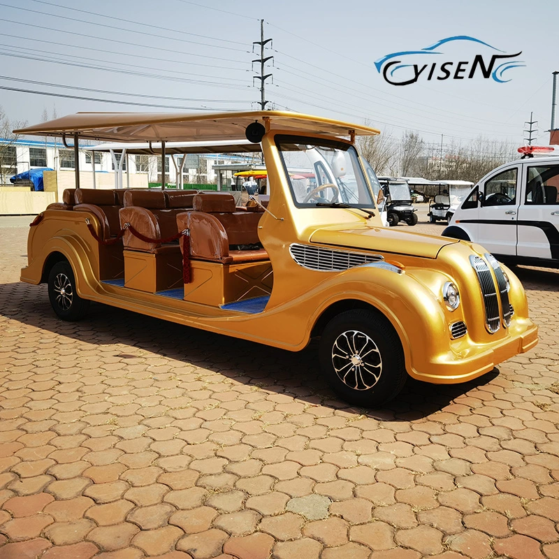 Yisen Auto Golf Cart 2 4 6 8 Seats Wholesale/Supplier Electric Sightseeing Bus Golf Buggy Sightseeing Vehicle Electric Utility Golf Car Factory Golf Cart