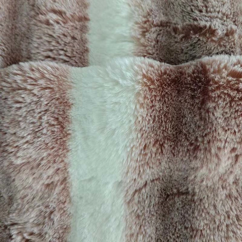 Print Fake Rabbit Fur Textile punto de poliéster Plush Softshell Suave Mayorista/Proveedor