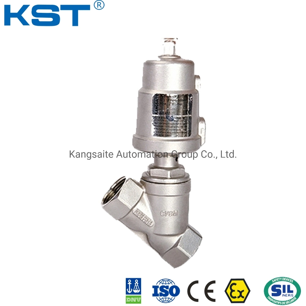 Plastic, Stainless Steel Ss Kst Plastic Pneumatic Angle Piston Valve