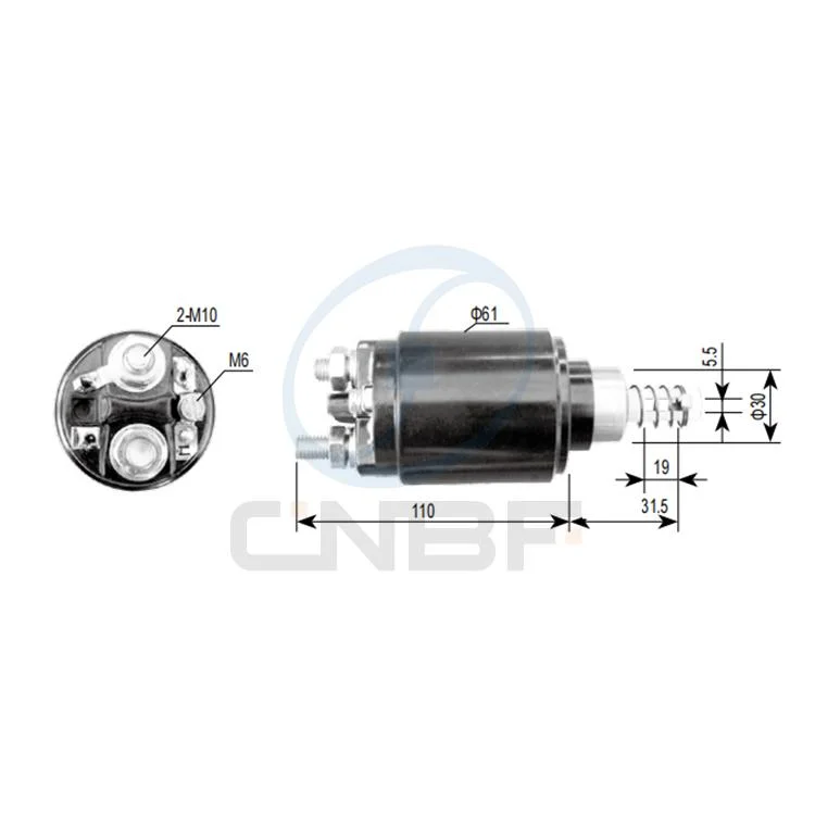 Cnbf Flying Auto Parts Ersatzteil 12V Elektromagnetischer Schalter 0-331-402-058