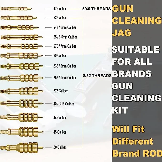 Gun Accessories Tactical Brass Jag for. 40 Caliber Gun Cleaning Tool