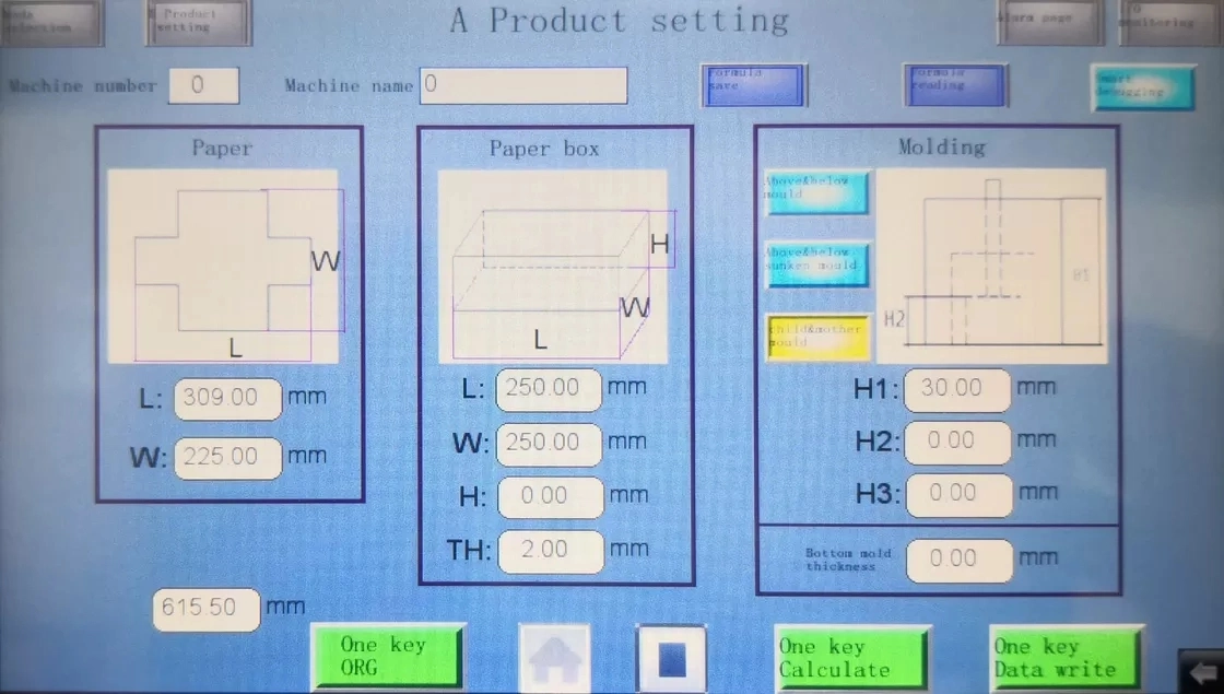 Automatic Setting Function. Storage Function for The Positioning Part, Easy to Adjustment. Pick up Box System, Can Avoid to Scraping Cover Paper,