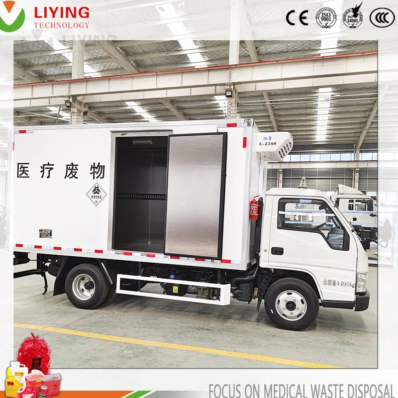 Hospital profesional médico Infeccioso Rubbish transferencia vehículo Transporte camión con Función de refrigeración