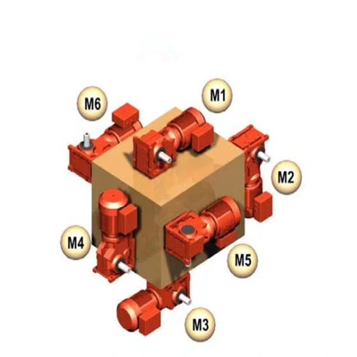 Helical Worm Gearbox Speed Reducer S Type Single Stage Transmission for Conveyor with Input B5/B14 Flange and Output Hollow Shaft