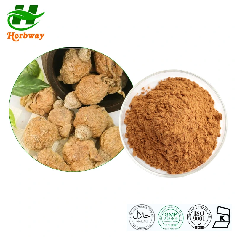 Herbway Maca Root Extract Powder 100: 1 200: 1 0,1%-6% Macamide verbessern die Wechseljahre Symptom von männlich und weiblich