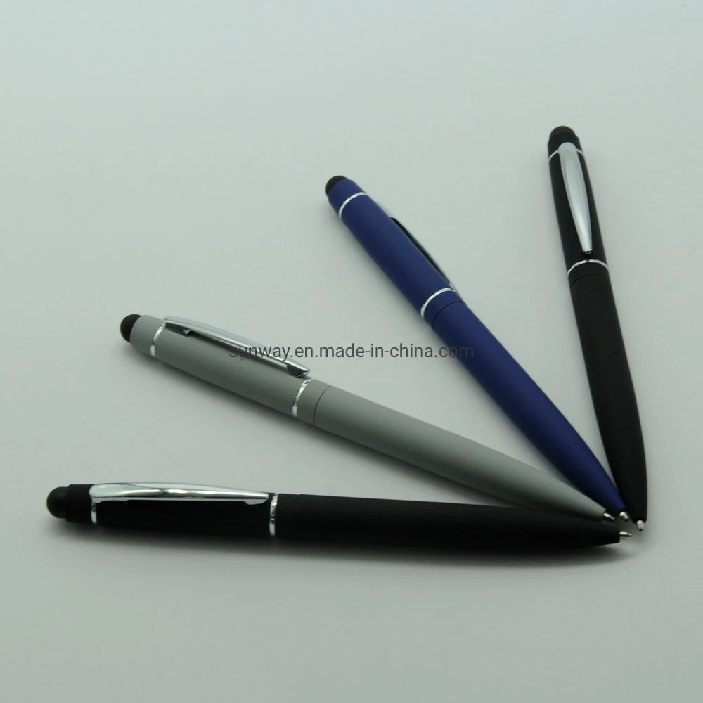 Stylus Touch Screen Twisty Metal Ballpoint Pen for Android Phone