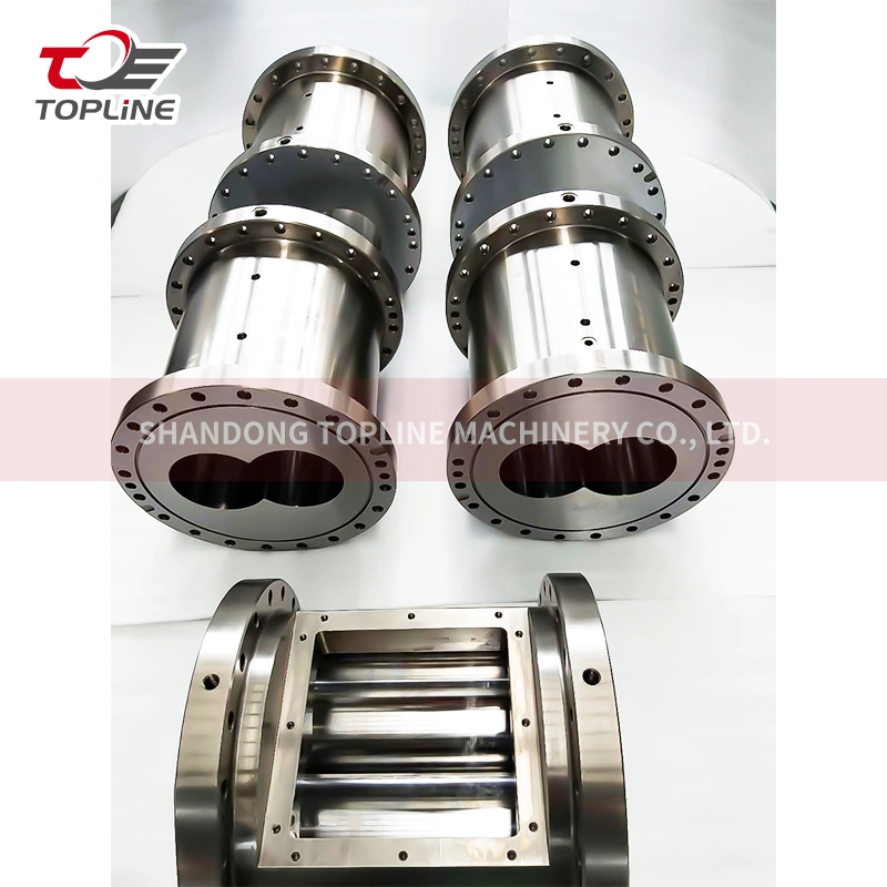 Venta caliente Shandong Arrow piezas de repuesto barril para tornillo doble Extrusora