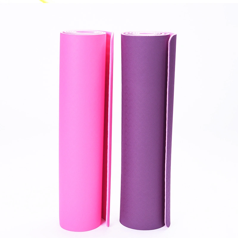 Los colores de doble mejor Estera Del Yoga TPE Antideslizante alfombrillas de Yoga Mat ejercicio Eco friendly entrenar Mat de Yoga, Pilates