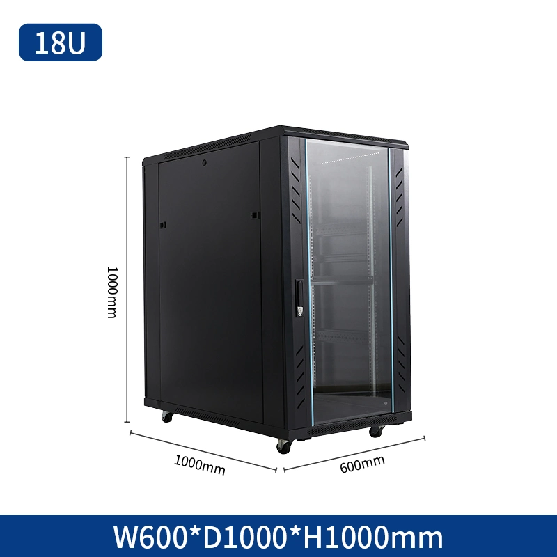 19 de rack de 22u 24u 42u 27u datos del ventilador de pared de montaje en racks de Dataentry Cuadro Serverroom Servidor de entrada de equipos de servidor para rack de tamaño