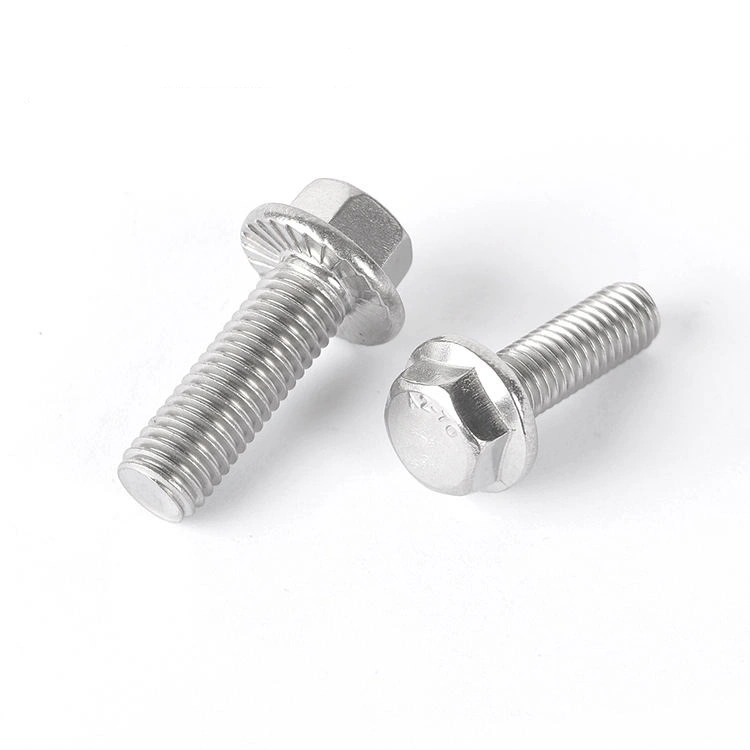 China Factory Outlet High Quality DIN6921 Stainless Steel Serrated Flange Bolt