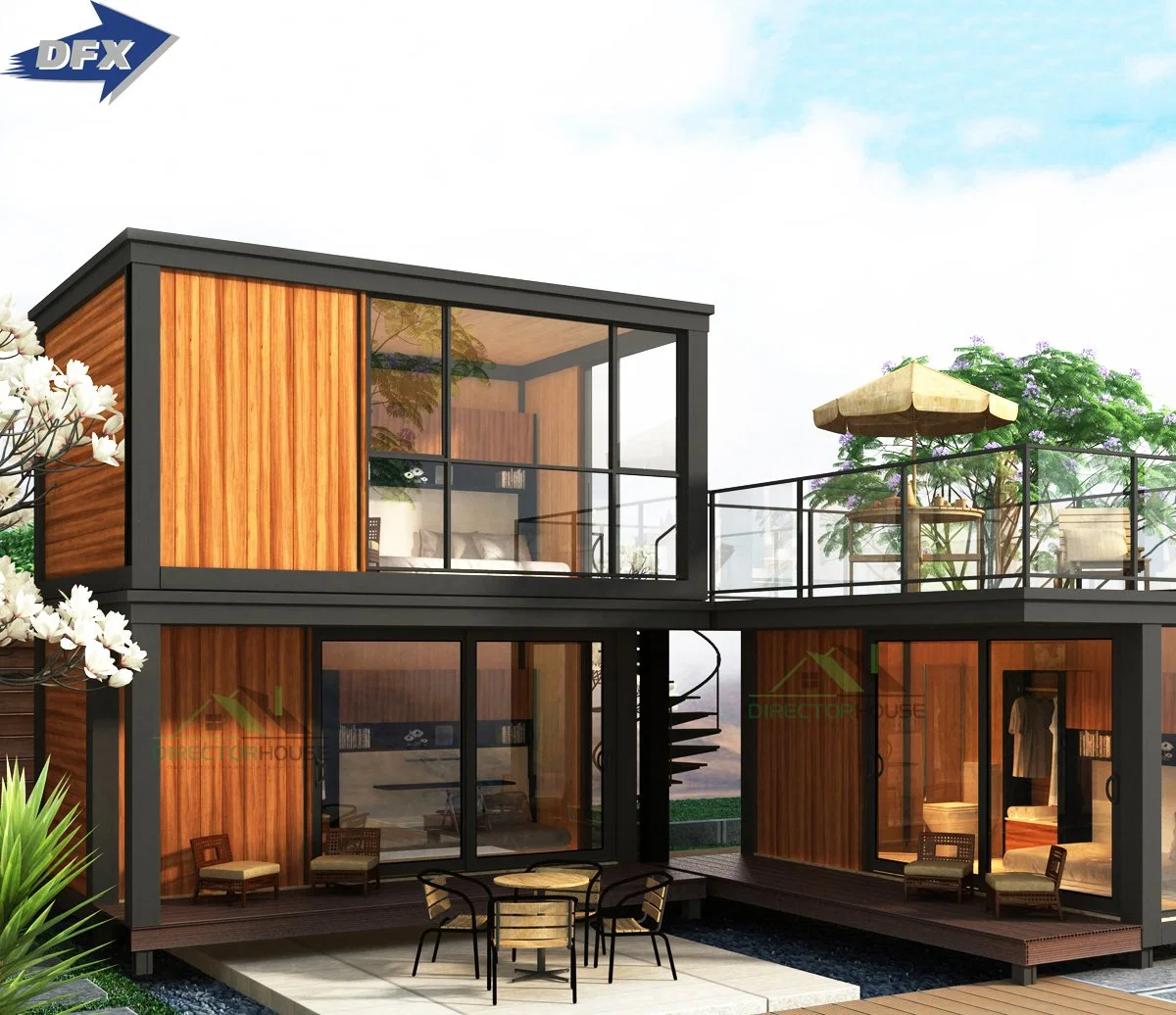 Low Cost Easy Install Prefabricated Prefab Portable Modular Mobile Expandable Luxury Shipping Container Light Steel House